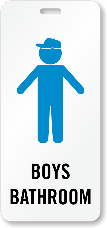 Zoom - Buy - Smartsign 6 Bathroom Pass (toilet Bowl Symbol), Id (376x800)