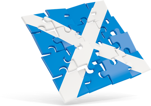 Illustration Of Flag Of Scotland - Triangle (640x480)