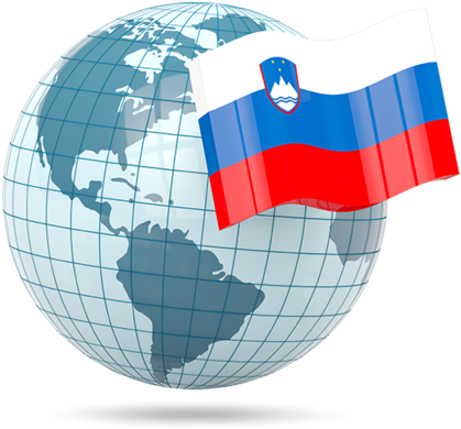 Illustration Of Flag Of Slovenia - Malaysia Globe Png (640x480)