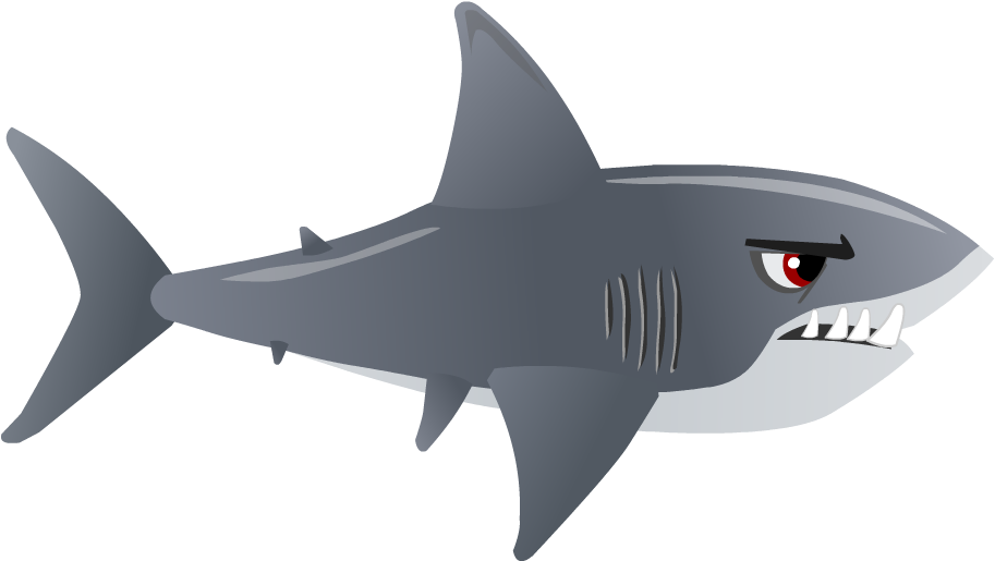 Shark Png Clipart - Animated Shark Png (989x637)