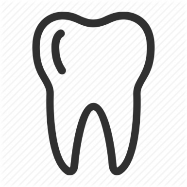 Dental - Tooth Outline (385x385)