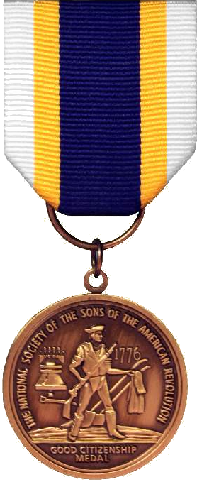 Good Citizenship Medal , Sons Of The American Revolution - Good Citizenship Medal , Sons Of The American Revolution (278x679)