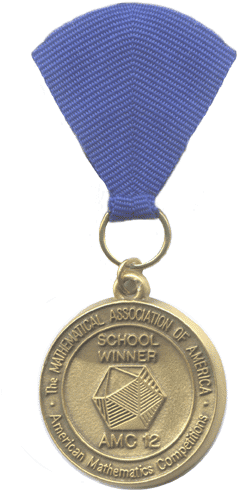 Awards For The Amc 10/amc 12 Contests, Aime & Usamo - Amc 8 Medal (306x503)