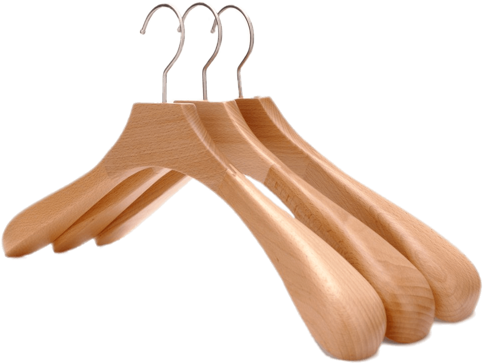 Set Of Wooden Clothes Hangers - Ikea Wooden Coat Hangers (1100x1100)