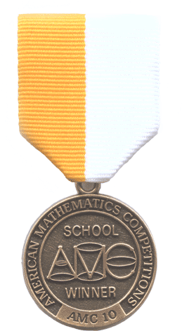 Awards For The Amc 10/amc 12 Contests, Aime & Usamo - Amc 12 Medal (295x506)