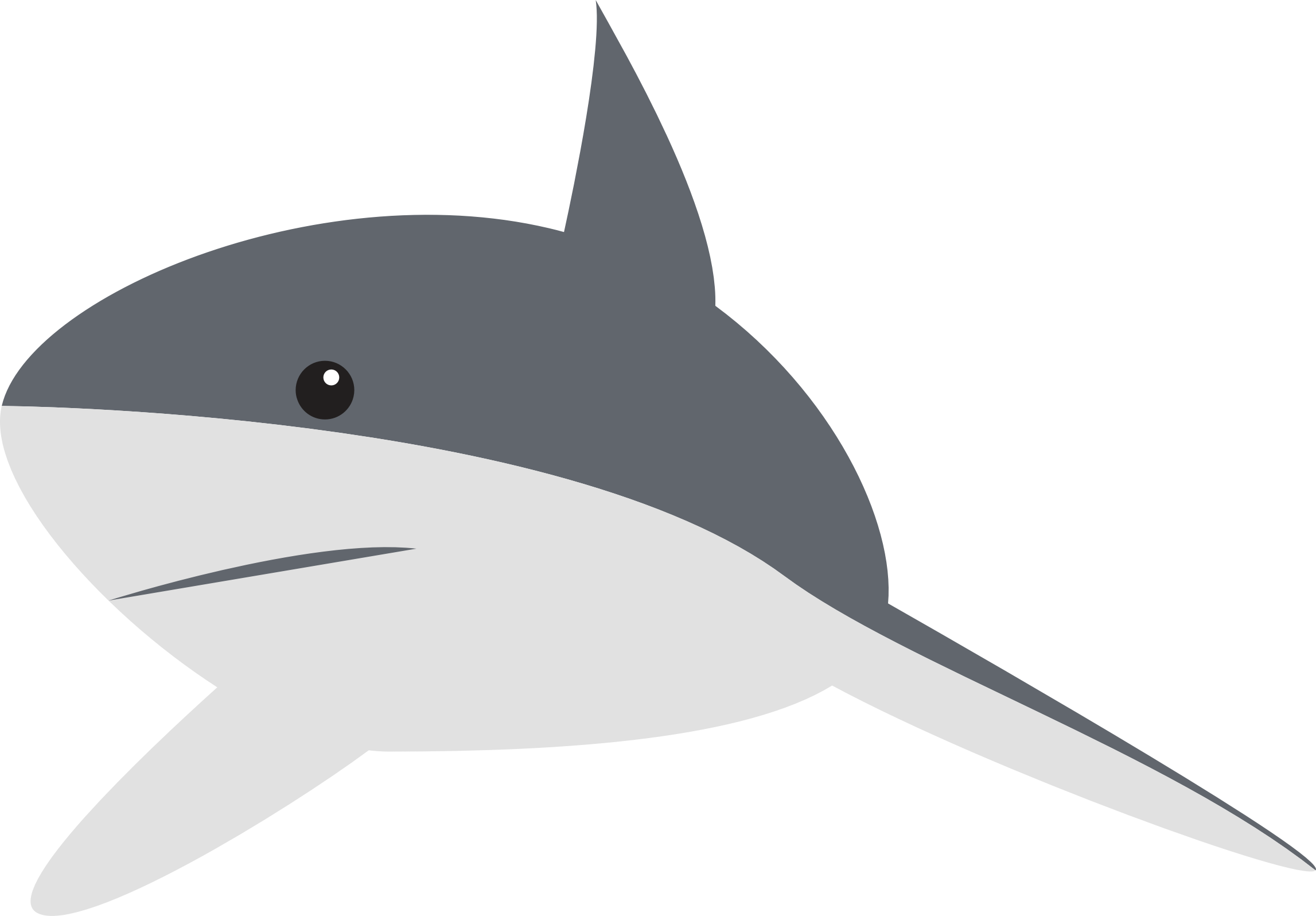 Clipart Cartoon Shark - Cartoon Shark Png (2294x1596)