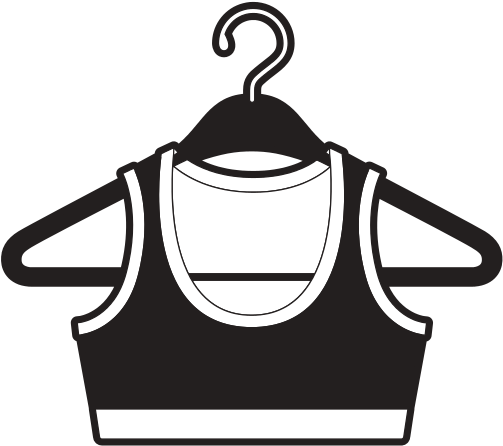 Black Sections Silhouette Shirt Top For Women In Clothes - Clothes Hanger (550x550)