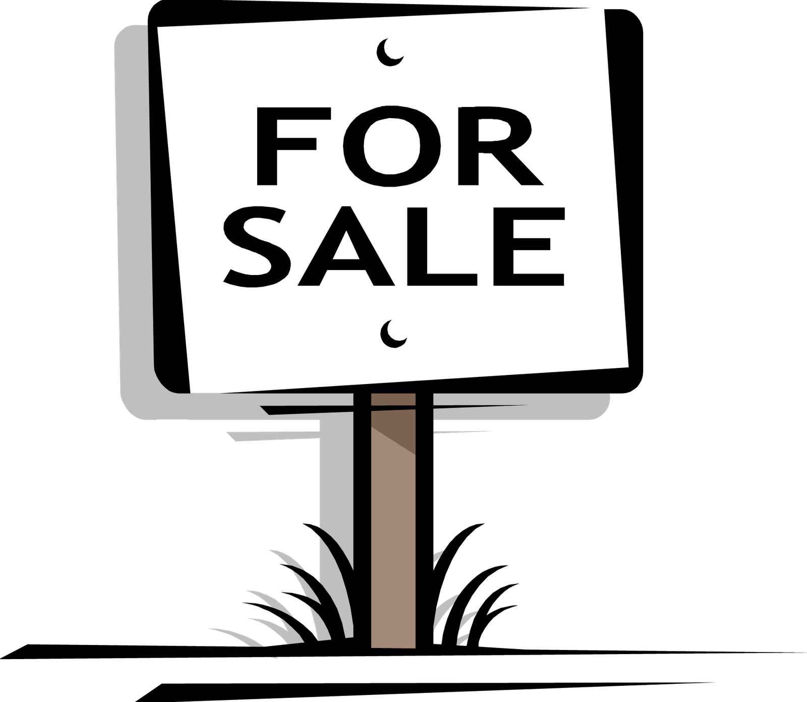 Clip Art For Sale Sign Clipart - 4 Sale Sign (1600x1391)