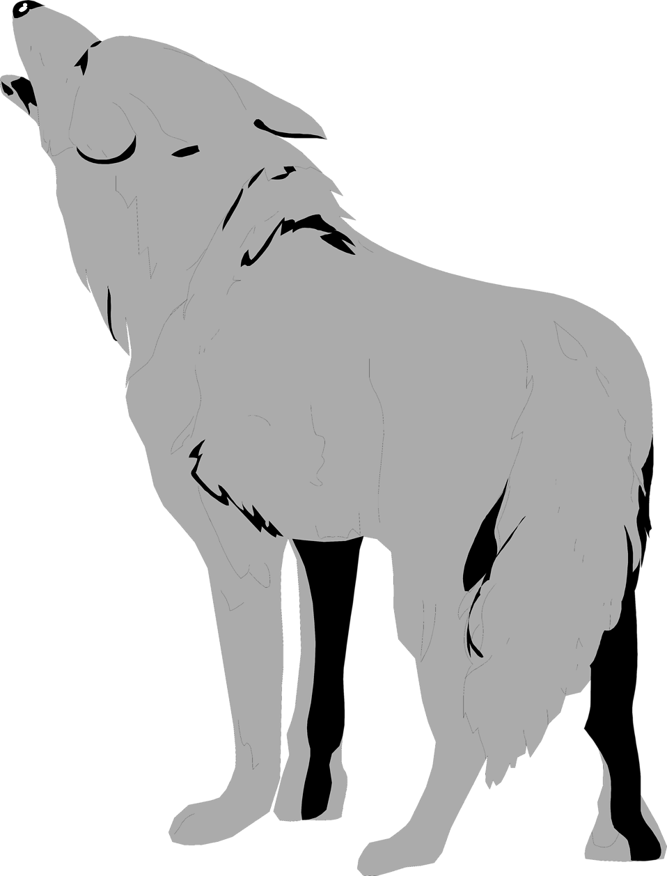 Wolf Clipart Clear Background - Transparent Background Wolf Clipart (958x1258)