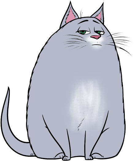 Gidget Gidget Gidget Chloe - Secret Life Of Pets Cartoon (447x529)
