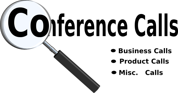 Conference Calls With Magnifying Glass Clip Art - Magnifying Glass Clipart (600x313)