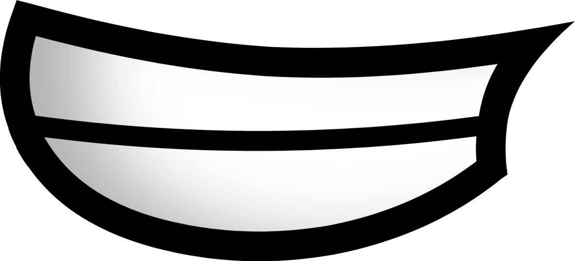 Mouth Smile Clip Art - Inanimate Insanity Mouth Closed (1180x536)
