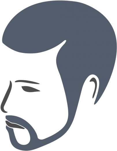 Bearded Man Face Logo - Png Logo Face Man (820x820)