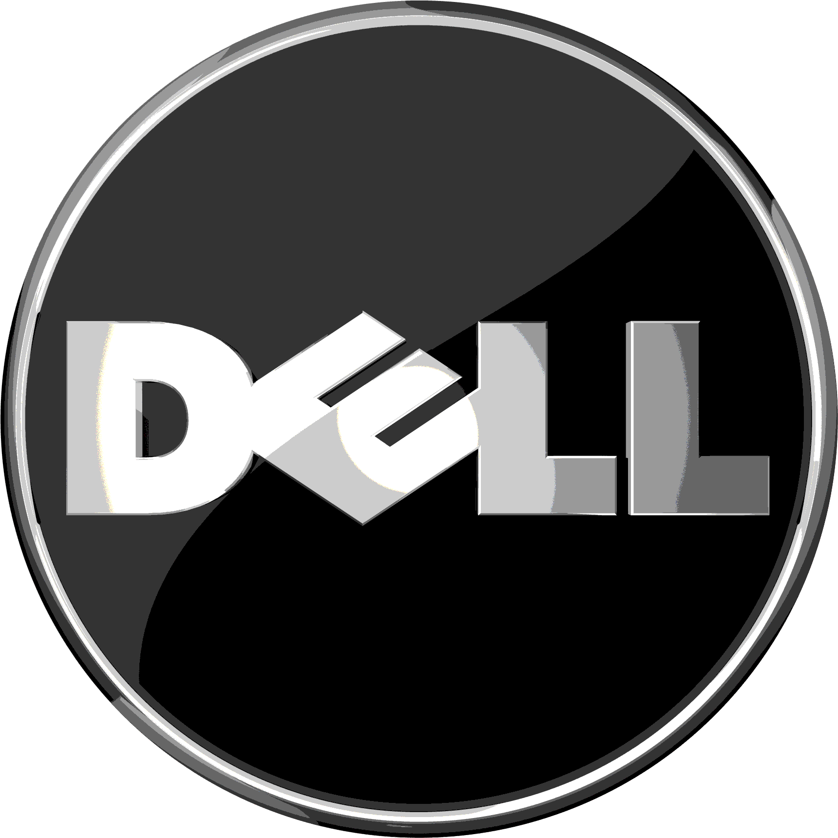 Dell Logo Black (2000x2000)