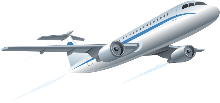 Pin Airport Clipart Free - Plane Clipart Transparent Background (800x375)