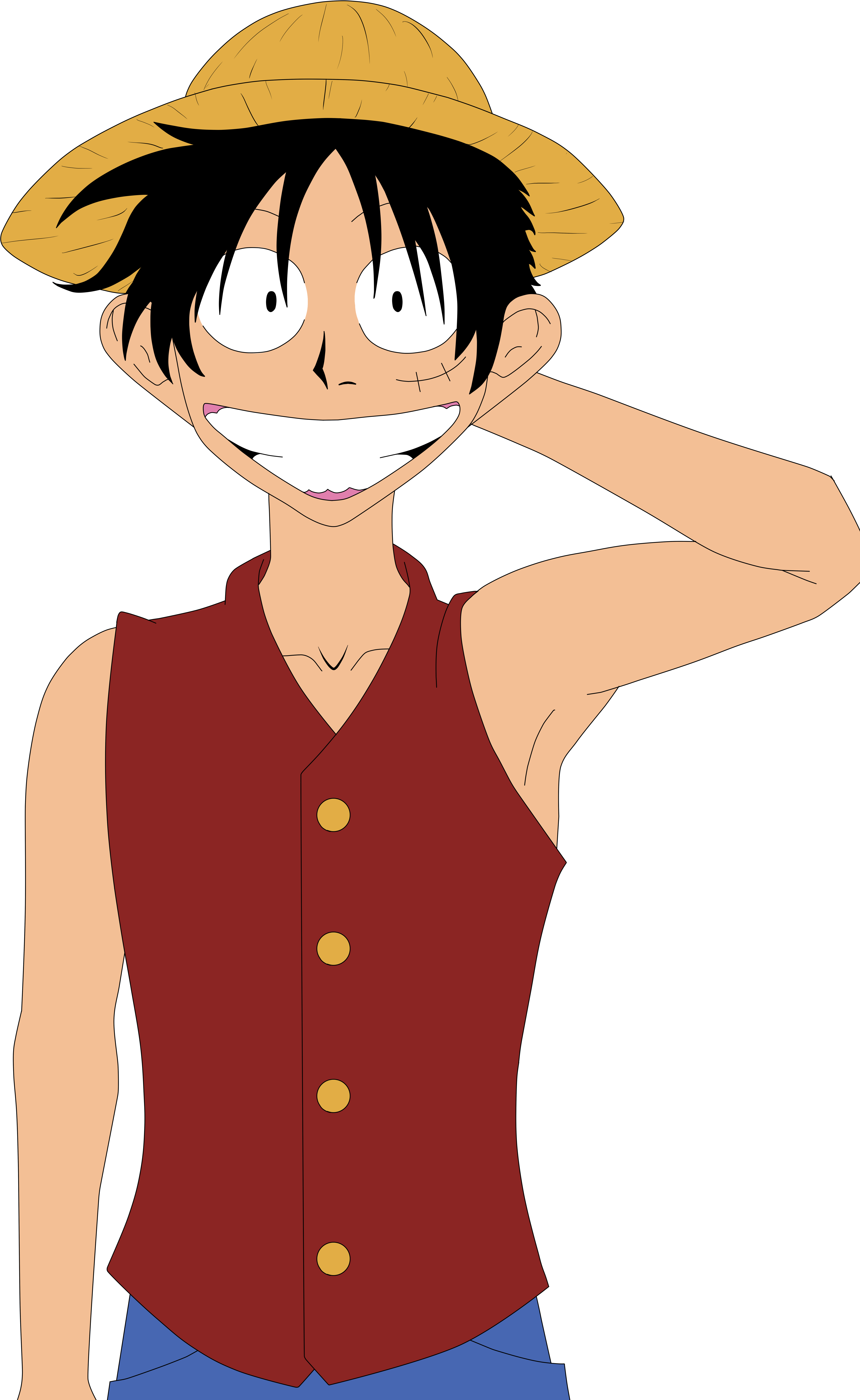 Captain Of The Straw Hats - Cartoon (5180x8430)