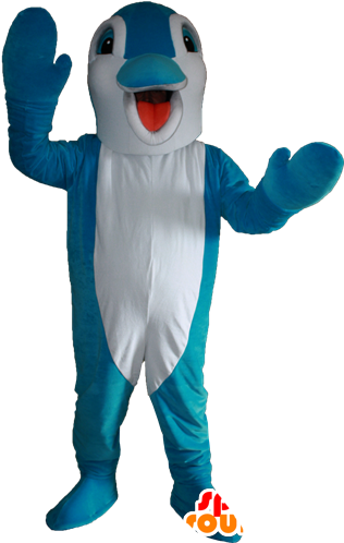 Mascote Golfinho Listrado - Mascot (600x600)