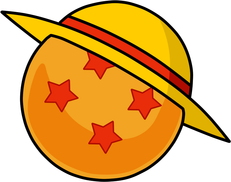 Dragon Ball X One Piece Logo If You Post This Anywhere, - Dragon Ball Straw Hat (800x631)
