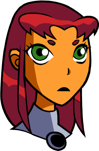 Toonarific Clipart Gallery - Teen Titans Starfire Reference (387x500)