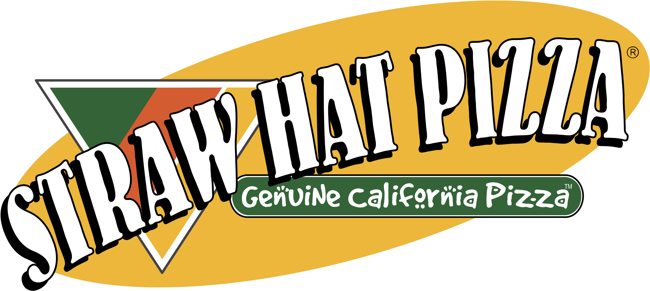 Straw Hat Pizza Logo Black And White - Straw Hat Pizza (2400x2400)
