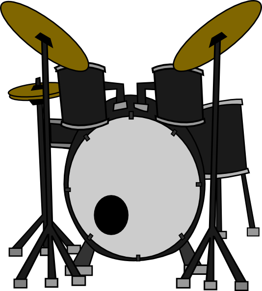 Clipart Of Drum, Tom And Drums - Drum Clipart (534x594)