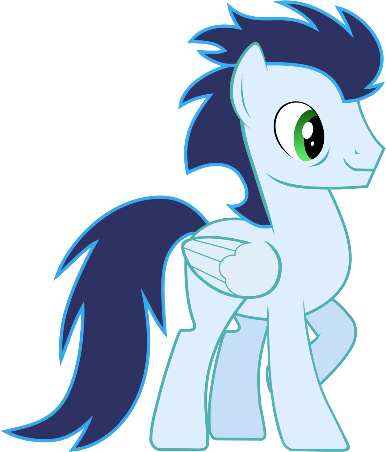 Happy Soarin Suitless By Baumkuchenpon - Mlp Soarin (1280x1491)