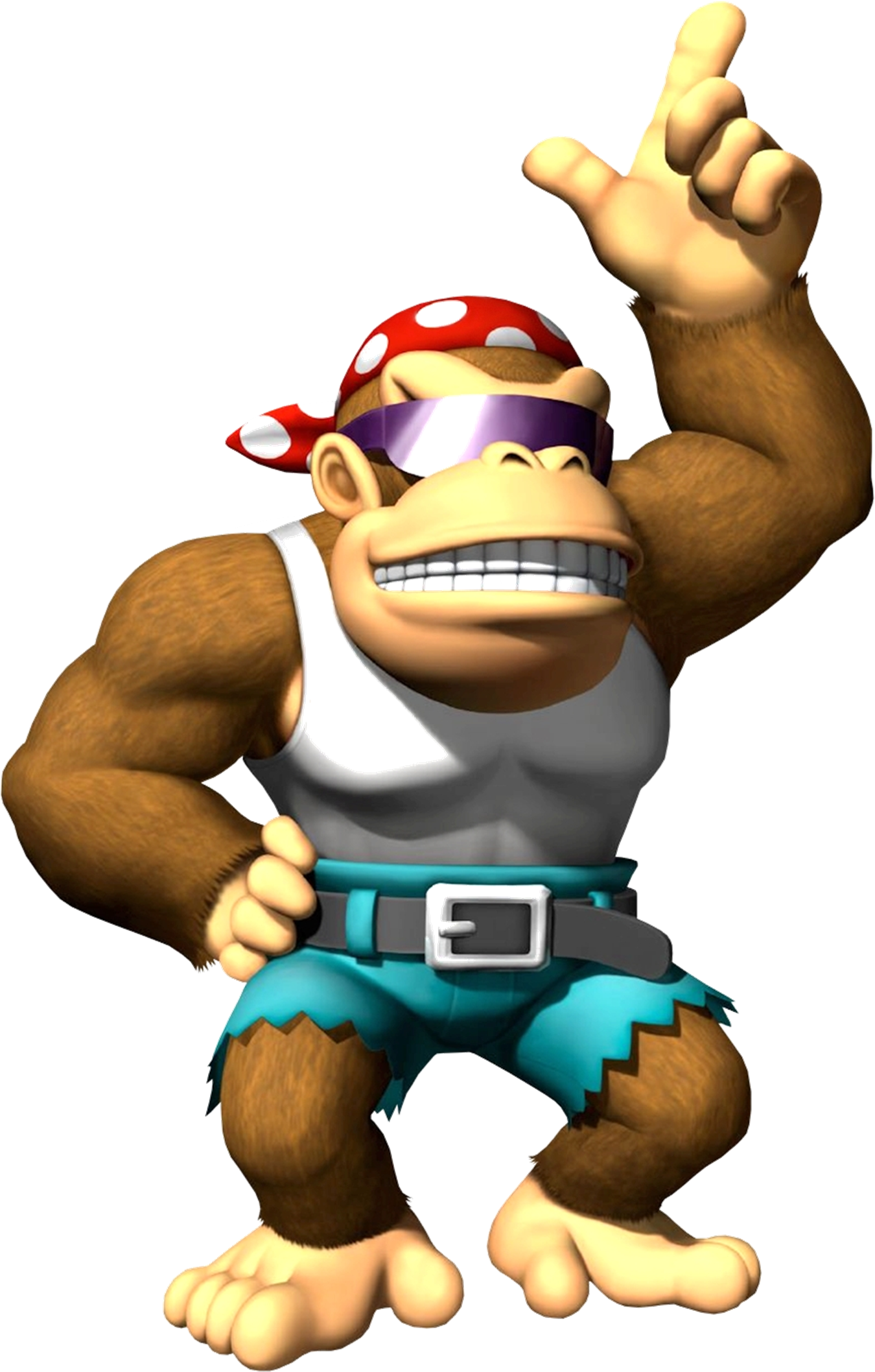 Funky Kong - Funky Kong Mario Kart Wii (1446x2177)