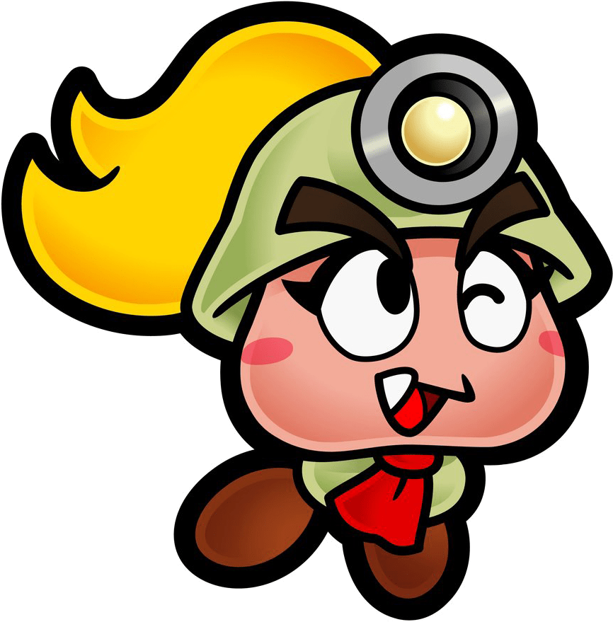 Paper Mario The Thousand Year Door Goombella (879x880)