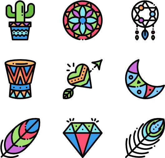 Boho Style - Bicycle (600x564)