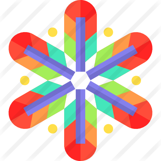 Feather - Star Template Aqua Beads (512x512)