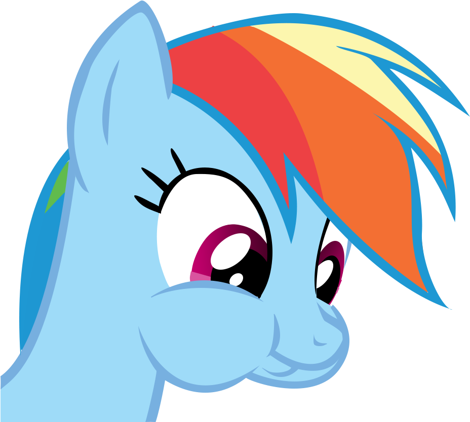 First Pony Vector By Frapsgamer13 First Pony Vector - Rainbow Dash Eating Png (1000x946)