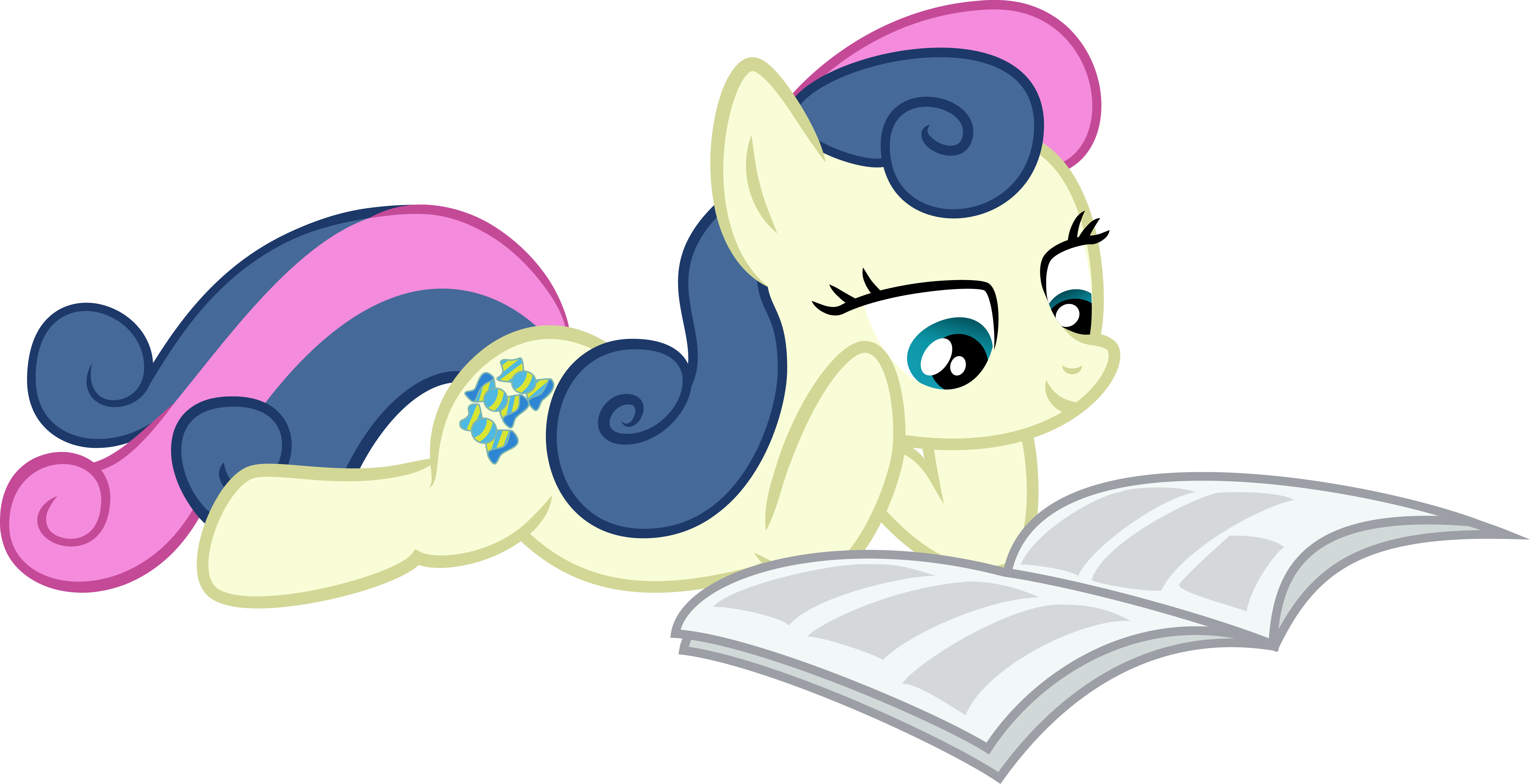 Bon-bon Reading Gabby Gums' By Muffinname - Gabby Gums My Little Pony (5500x2819)