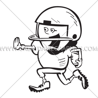 Football Kid Run - Cartoon (385x385)