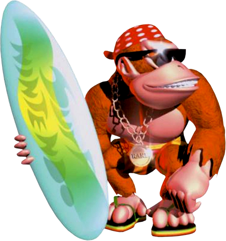 Zoom - Funky Kong Mario Kart Wii (446x476)