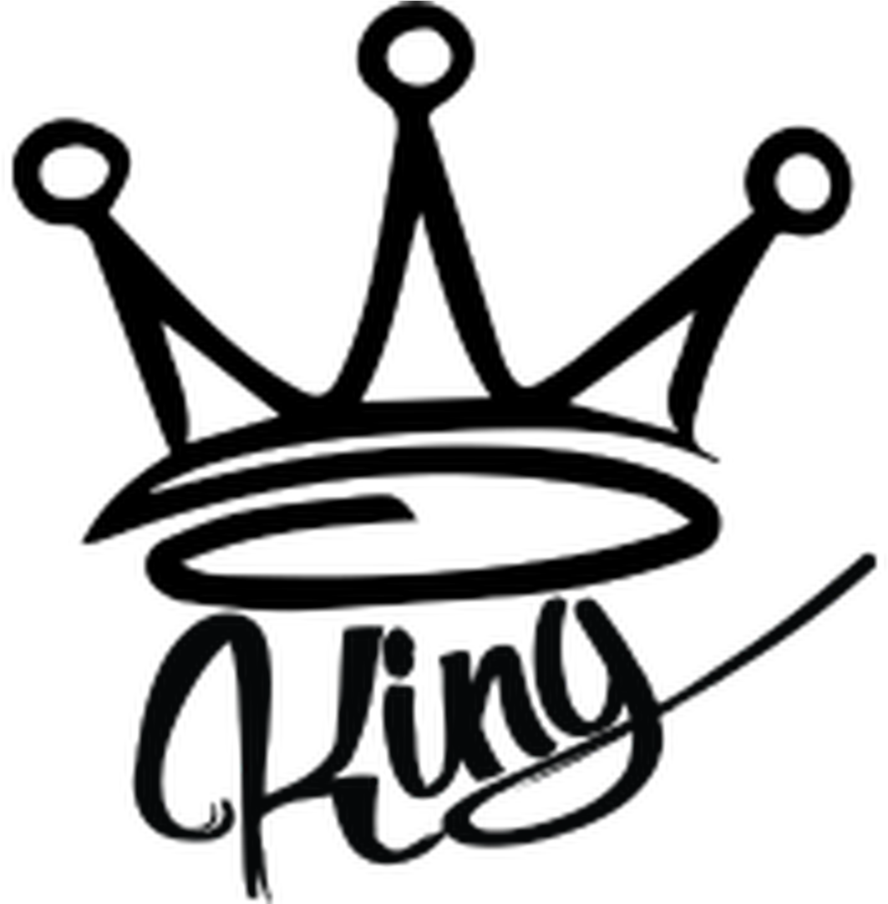 King Crown Png Black And White (1280x1280)