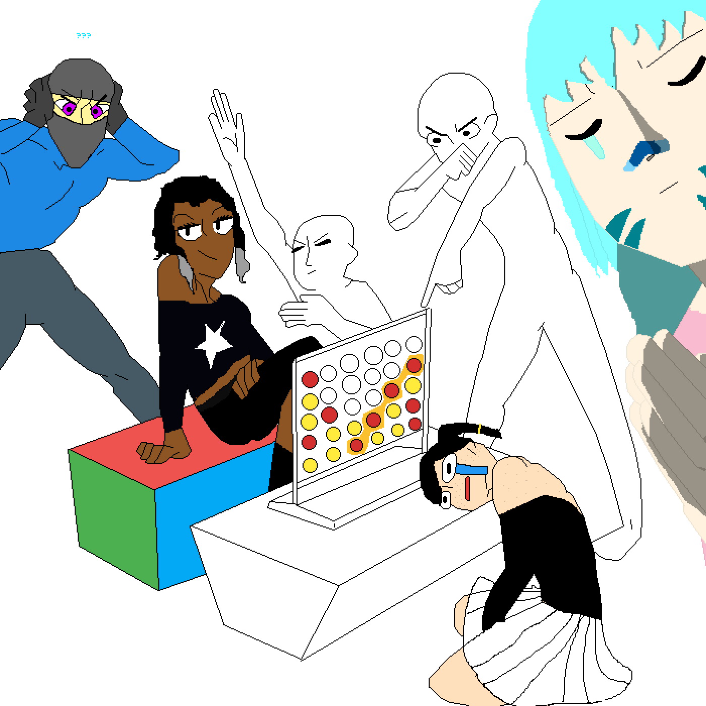 Wrecked In Connect Four - Connect Four (1400x1400)