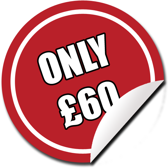 Price Sticker 60 Quid - Circle (618x618)