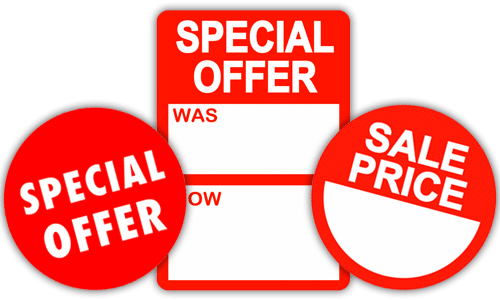 Price Stickers Promotional Stickers - Special Offer (500x300)