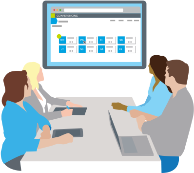 Visual Conferencing With Jive Voice - Output Device (421x365)