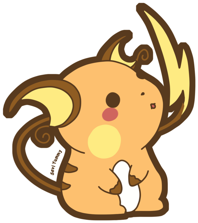 Pokemon Clipart Chibi - Raichu Chibi (800x800)