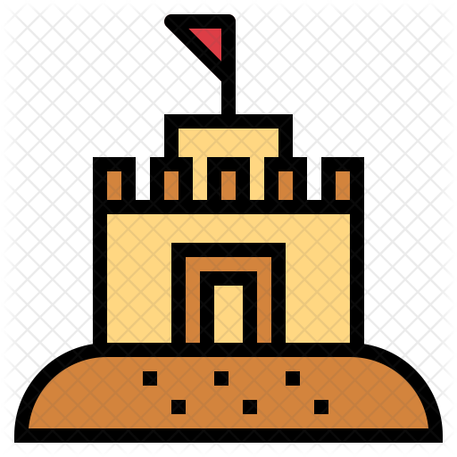 Sand Castle Icon - Sand (512x512)
