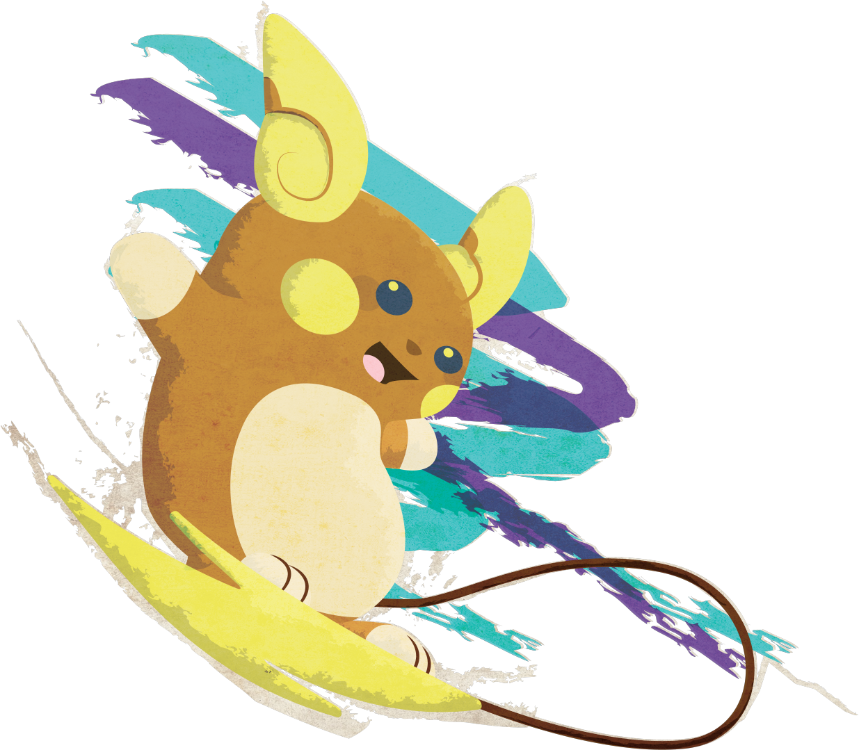 Amazing Fan Art Alolan Raichu With Sandcastle Pokemon - Raichu (1280x1112)