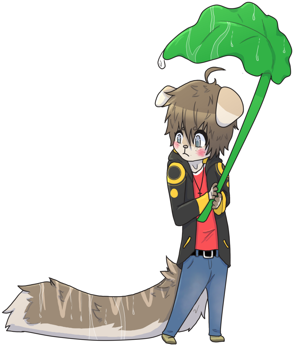 My Tail's Getting Wet By Foxehhhanime - Cartoon (1024x1199)