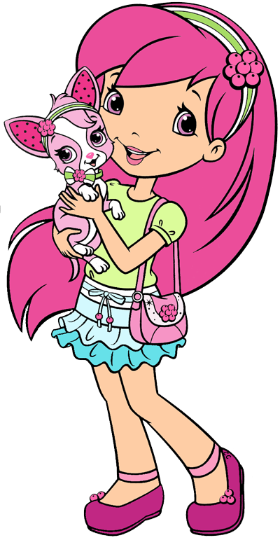 Strawberry Shortcake Berry Bitty Adventures Clip Art - Strawberry Shortcake And Raspberry Torte (400x771)