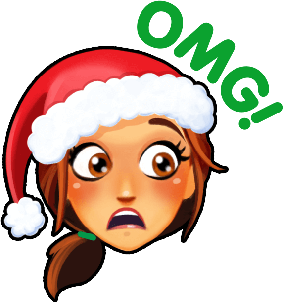 Christmas Carol Messages Sticker-1 - Cartoon (618x618)