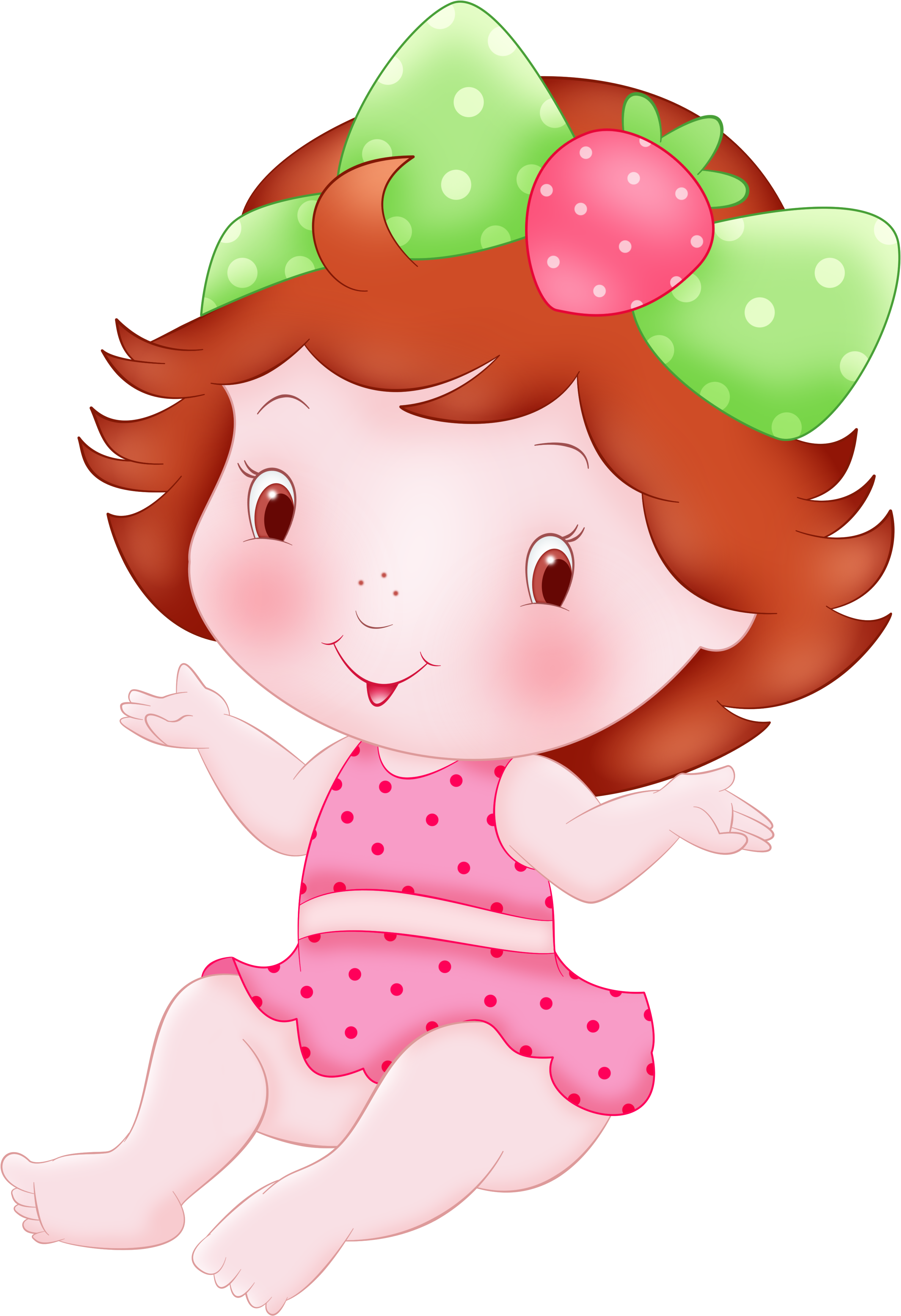 Strawberry Shortcake Infant Doll Clip Art - Faixas Da Moranguinho Baby (4000x4500)