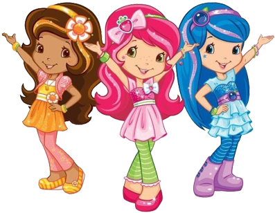 Tubes Strawberry Shortcake - Strawberry Shortcake Cartoon Friends (400x327)