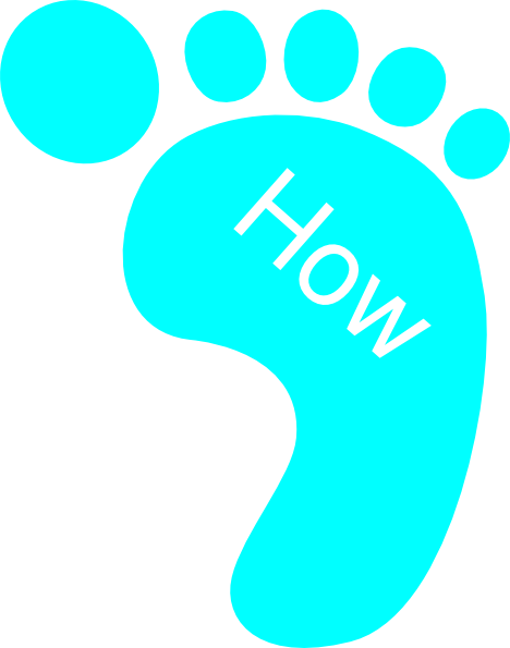 How Clip Art At Clker - Foot Print (468x595)
