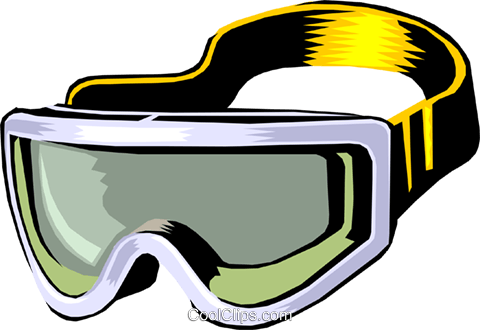 Skiing Goggles Royalty Free Vector Clip Art Illustration - Drawings Of Ski Goggles (480x330)
