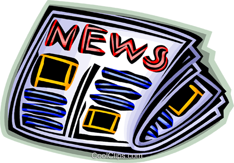 Newspaper Royalty Free Vector Clip Art Illustration - News Paper Clipart (480x335)
